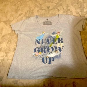 Disney store short sleeve t shirt Never Grow Up